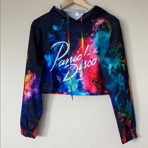 Panic! at the Disco Multicolor cropped hoodie